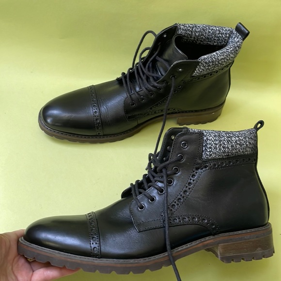New black La Milano leather boots main image 5